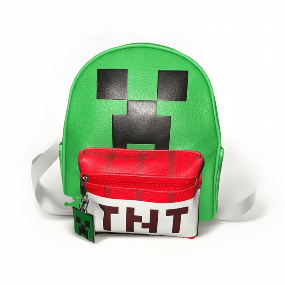 NWT Minecraft Creeper TNT Mini Backpack 🎮💣